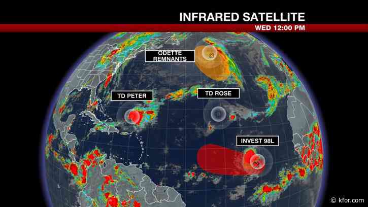 Tracking the Tropics: Atlantic stays busy with Peter, Rose, 2 areas of potentially new development