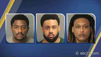 3 men charged after man shot, killed in Raleigh, police say