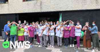 Prikactie tegen privatisering publieke sector in Lichtervelde - VRT NWS