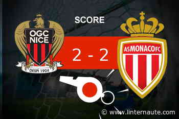 Nice - Monaco : l'OGC Nice n'a pas fait la différence, revivez les temps forts du match - Linternaute.com