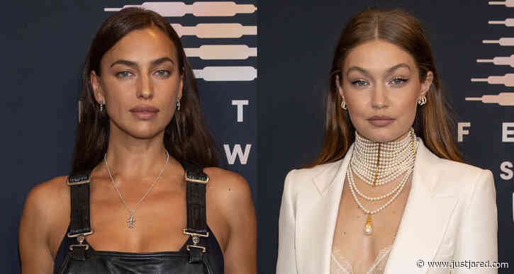 Irina Shayk Rocks Leather Overalls for Rihanna's Savage X Fenty Red Carpet Alongside Gigi Hadid