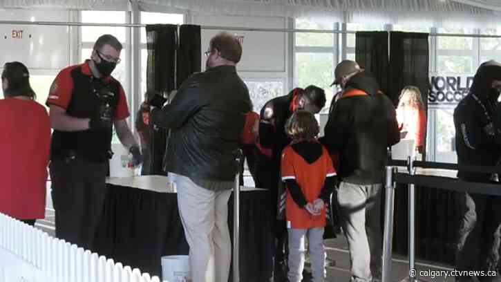 Cavalry fans say vaccine passport check easy and fast experience