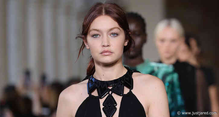 Gigi Hadid Works the Runway During Alberta Ferretti Fashion Show in Milan