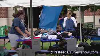 CNU students, faculty pack up clothing donations for Afghanistan refugees