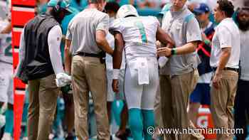Dolphins' Tagovailoa Out for Sunday's Game After Suffering Fractured Ribs Injury