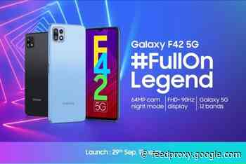 Samsung Galaxy F42 5G is coming September 29th