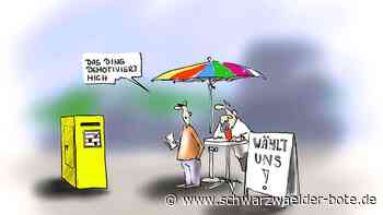 Karrikatur: Viele Stimmen sind schon weg