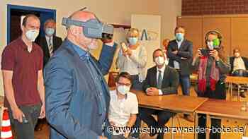 Besuch im Ausbildungszentrum Nagold: Virtual Reality in der Straßenbauverwaltung