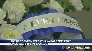 'We can never let that fall off' Monroe County Sheriff's hold wreath-laying ceremony as part of 'sheriff's week'