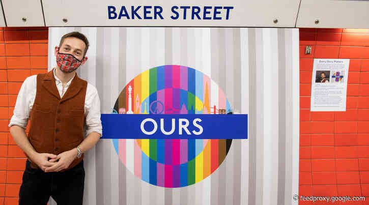 Pride roundels appearing on the London Underground