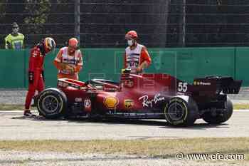 Fuerte accidente de Carlos Sainz, sin consecuencias, en los libres de Monza - Agencia EFE