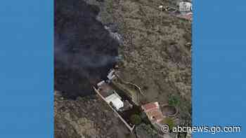 WATCH:  Lava from La Palma volcano moves toward ocean