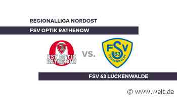 FSV Optik Rathenow - FSV 63 Luckenwalde: Hohe Hürde für Rathenow - Regionalliga Nordost - DIE WELT