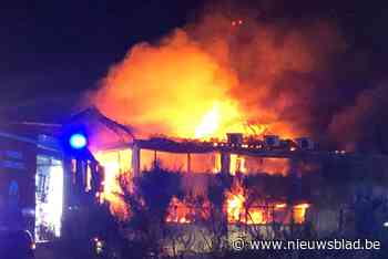 Bewusteloze man aangetroffen bij zware brand in leegstaand fabriek in Lommel<BR />