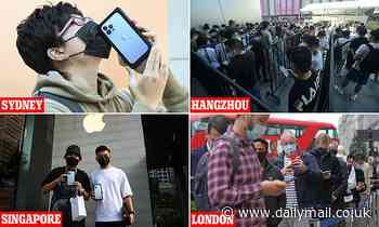 iPhone 13: Apple fans flock to stores to get their hands on the £799 flagship smartphone