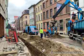 Stad Mechelen herstelt verzakking in Adegemstraat
