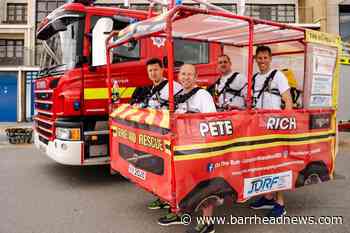 Firefighters to run London Marathon inside mini fire engine - Barrhead News