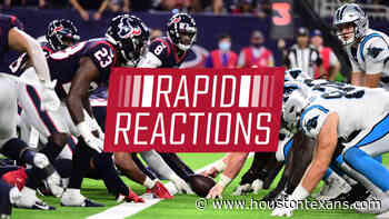 Rapid Reaction: Texans fall 24-9 to Panthers in rookie Davis Mills' first start - HoustonTexans.com
