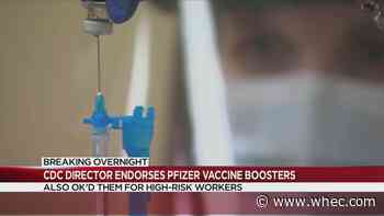 CDC leader adds people with risky jobs to COVID booster list