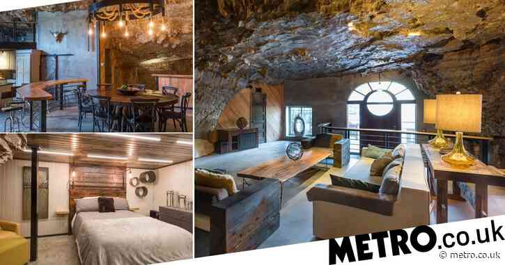 You can stay in your own Cold War nuclear bunker cave with an underground spring and viewing deck