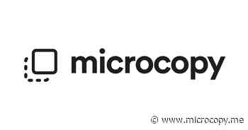 Microcopy - Short copy for your website