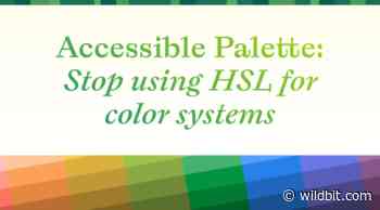 Accessible Palette: stop using HSL for color systems