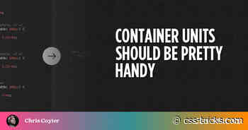 Container Units Should Be Pretty Handy