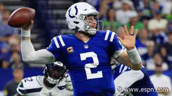 Colts' Wentz practices for first time this week