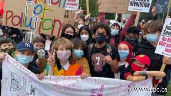 Youth-led rally outside Ontario legislature demands urgent climate action
