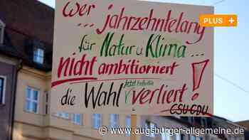 Demonstranten ziehen beim Globalen Klimastreik 2021 durch Augsburg - Augsburger Allgemeine