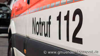 Rettungswagen kommt auf B19 von der Straße ab - Gmünder Tagespost