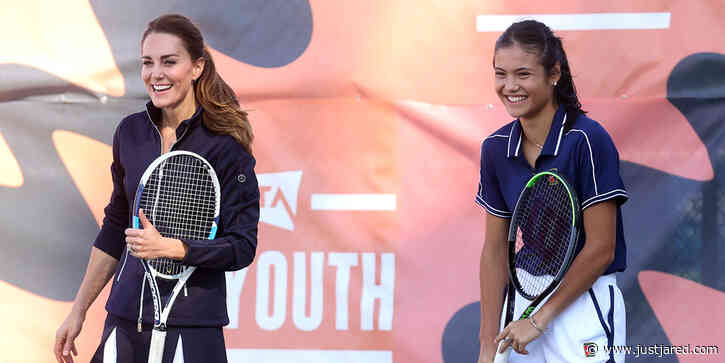 Kate Middleton Meets & Plays Tennis With US Open Champion Emma Raducanu