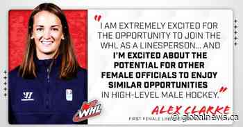 Saskatchewan woman becomes 1st female linesperson in a WHL game
