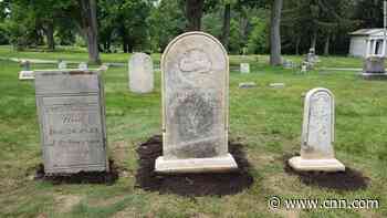 A gravestone missing for almost 150 years was being used as a marble slab to make fudge