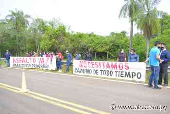 Pobladores de Mbuyapey y Borja exigen al Presidente el asfalto prometido - ABC Color