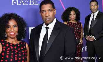 Denzel Washington and his wife Pauletta attend the NYC premiere of The Tragedy Of Macbeth
