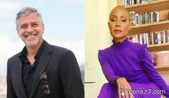 George Clooney pergunta para atriz Jade Pinkett Smith, esposa de Will Smith, como ela aguenta o marido - R7.COM