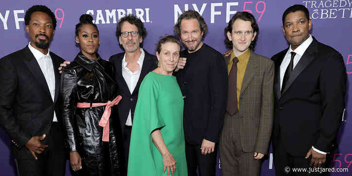 Denzel Washington Joins Frances McDormand & Cast For 'The Tragedy of Macbeth' Premiere