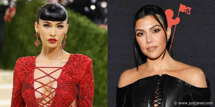 Kourtney Kardashian & Megan Fox Seemingly Accused Of Copying Their Steamy SKIMMS Campaign Shoot