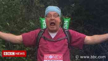 London Marathon: Runner feared losing leg after Covid complications - BBC News