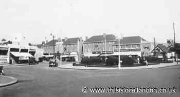 Compare pictures of 1930's East London shops with shopping centre of today