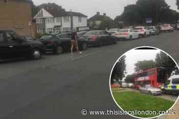 Fuel rush: Traffic jam outside Russell Lane BP in Barnet