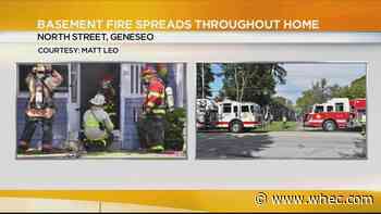 Crews battle house fire in Livingston County