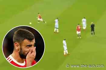 Bruno Fernandes stopped from cheeky attempt to send Man Utd clash vs West Ham to penalties after breaking... - The US Sun