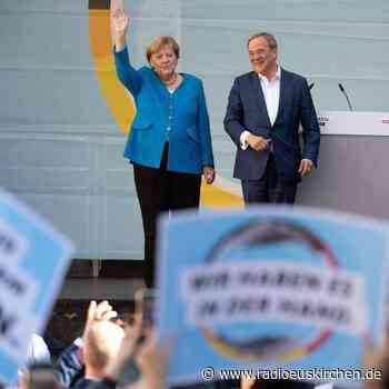 Wahlkämpfer im Schlussspurt - Laschet und Merkel in Aachen - radioeuskirchen.de