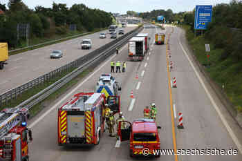 A4 in Dresden: Stau nach Unfall mit zwei Lkw - Sächsische.de