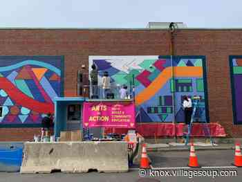 Arts in Action celebrates Rock City mural at First Friday Art Walk - Courier-Gazette & Camden Herald