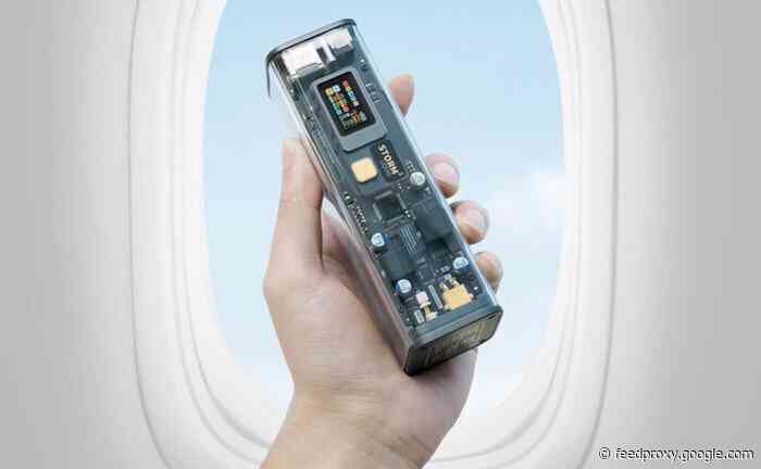 Storm 2 25,600mAh iPhone laptop and tablet power bank charger with LCD screen