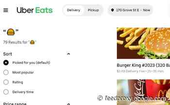 Uber Eats Will Let You Search For Food Using Emojis