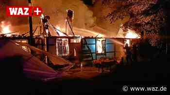 Witten: Feuer zerstört historisches Steigerhaus im Muttental - WAZ News